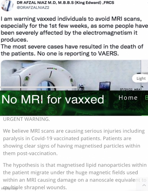 DO NOT GET an  MRI  IF…. | 07/29/22  MRA | image tagged in memes,vaxxed,unvaxxed,death paralyzed blindness,r u happy u supported this,do u still want everyone to do this crazyshit | made w/ Imgflip meme maker