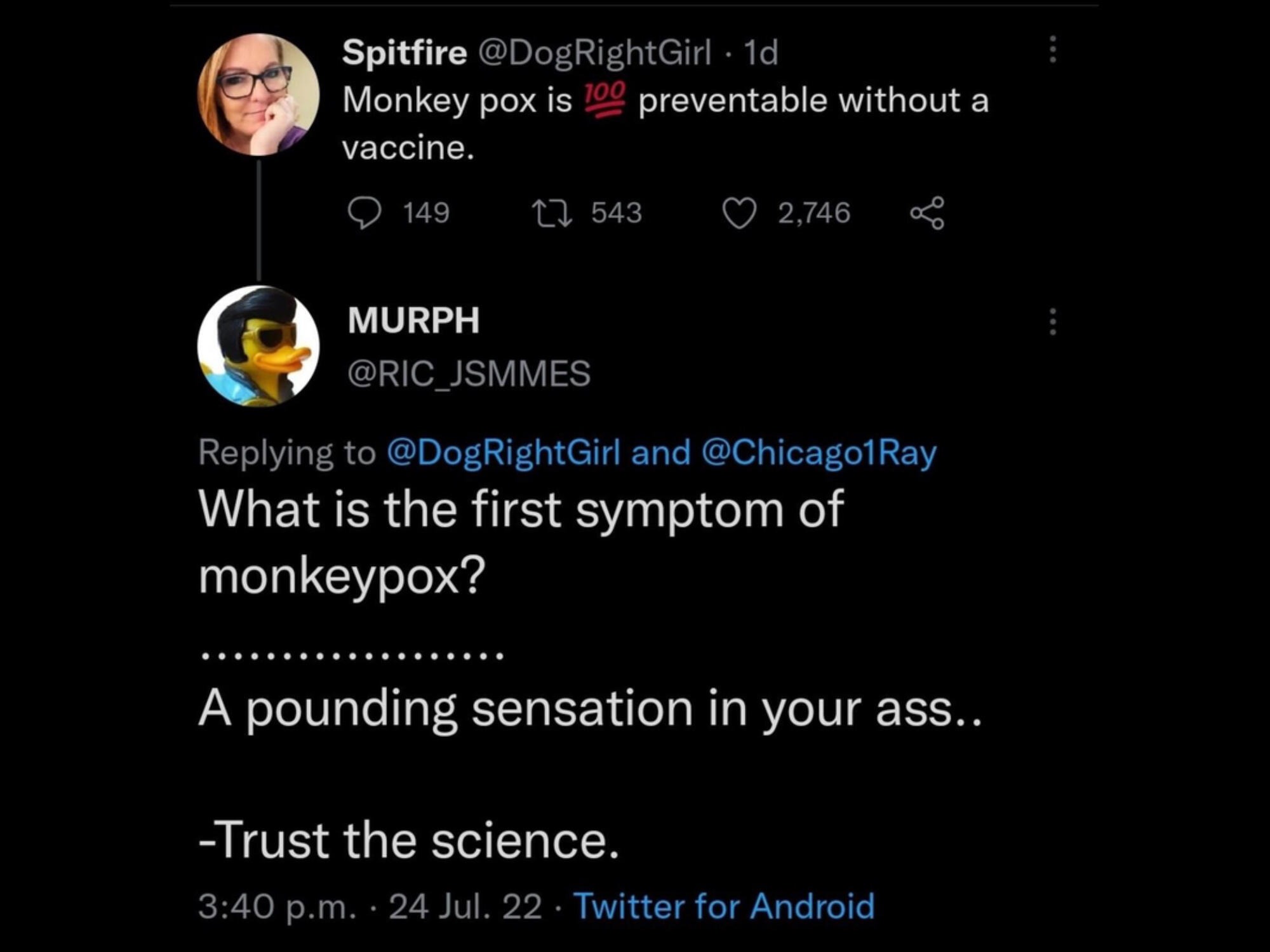 So what's the first symptom of #Monkeypox? | image tagged in monkeypox,symptoms,gay sex,butt sex,anal probes,anal sex | made w/ Imgflip meme maker