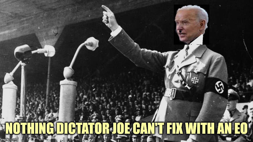 NOTHING DICTATOR JOE CAN'T FIX WITH AN EO | made w/ Imgflip meme maker