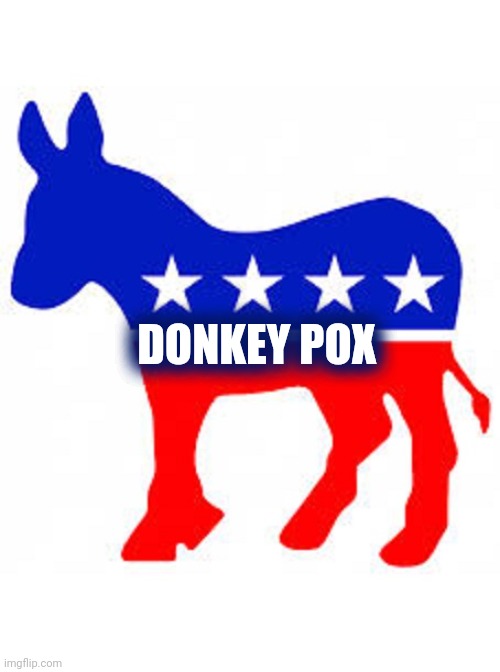 Democrat donkey | DONKEY POX | image tagged in democrat donkey | made w/ Imgflip meme maker