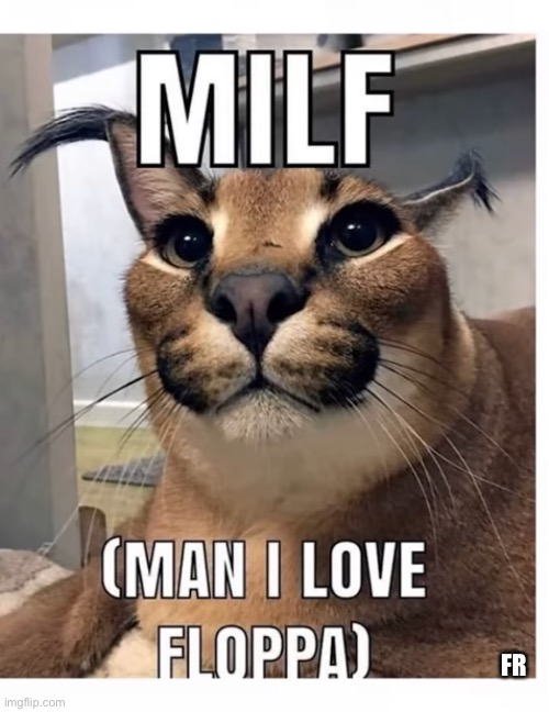 MILF - Man I Love Floppa - Big Floppa Funny Meme Design - Milf Man