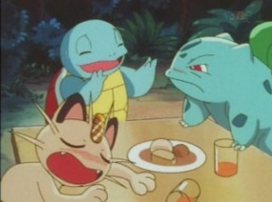 Bulbasaur mad at Squirtle Blank Meme Template