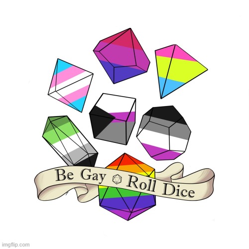 D&D would be much more fun with these. xD | image tagged in dungeons and dragons,memes,moving hearts,dice,pride | made w/ Imgflip meme maker
