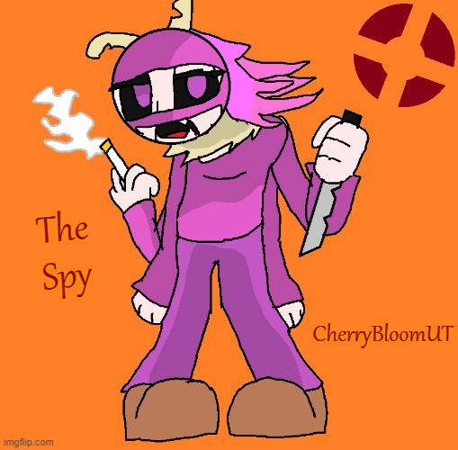 TF2 Chaos Realm Part 1- The Spy. | CherryBloomUT; The Spy | image tagged in cherry,spy,team fortress 2 | made w/ Imgflip meme maker