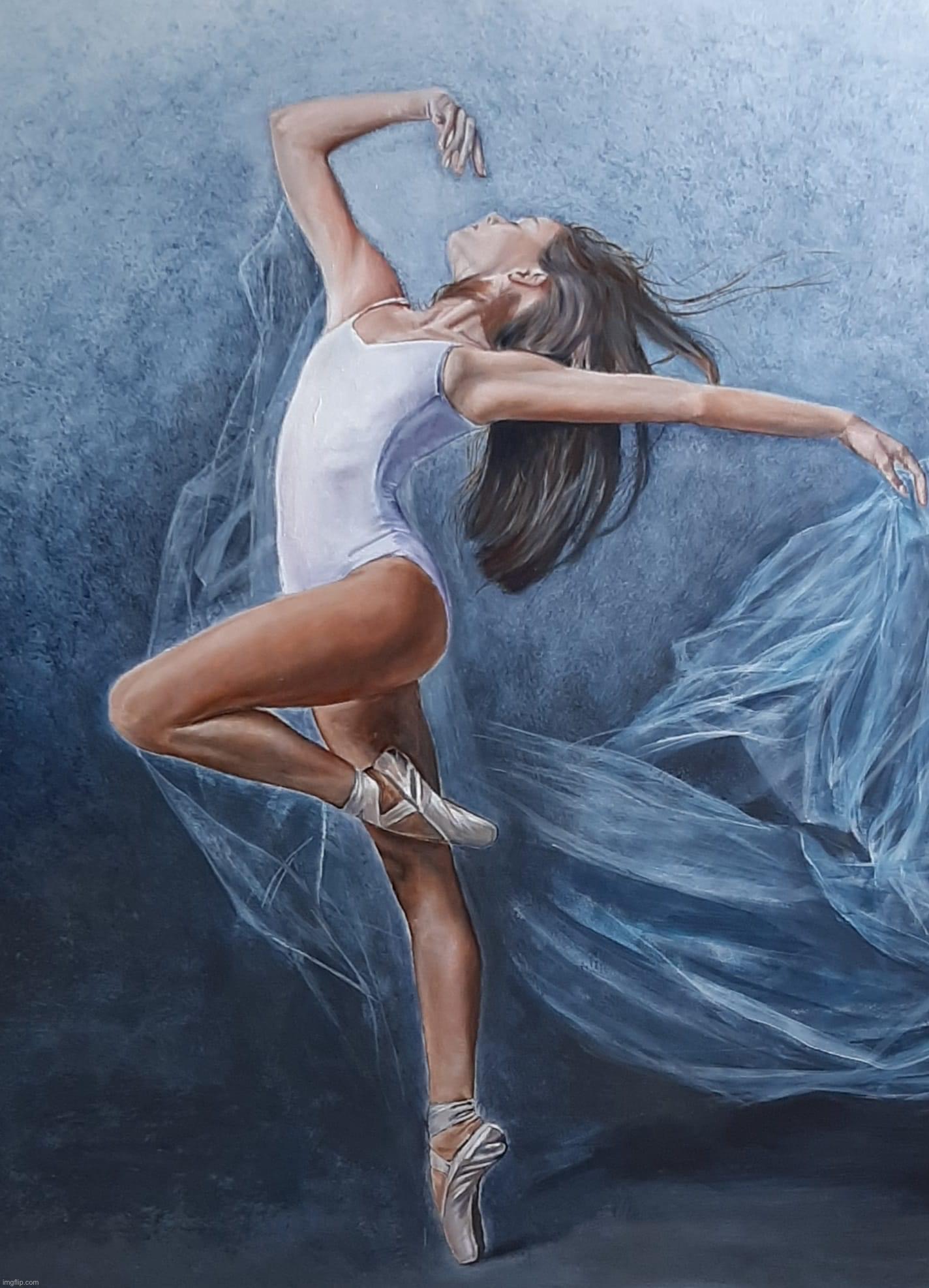 Dancer painting | image tagged in dancer painting | made w/ Imgflip meme maker