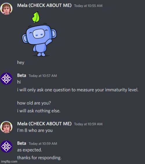 yep, normal discord chat to me | image tagged in discord | made w/ Imgflip meme maker