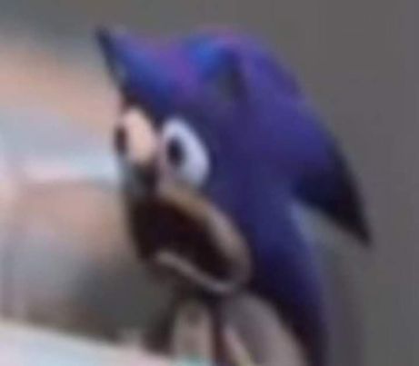 Shocked Sonic Blank Meme Template