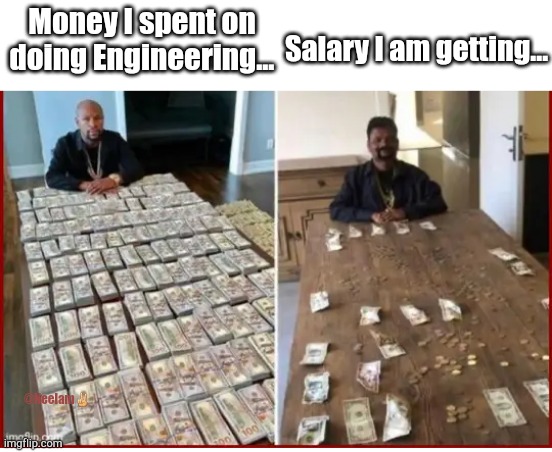 Sad truth !! |  Salary I am getting... Money I spent on doing Engineering... @Neelam✌ | image tagged in memes,engineering,engineer | made w/ Imgflip meme maker