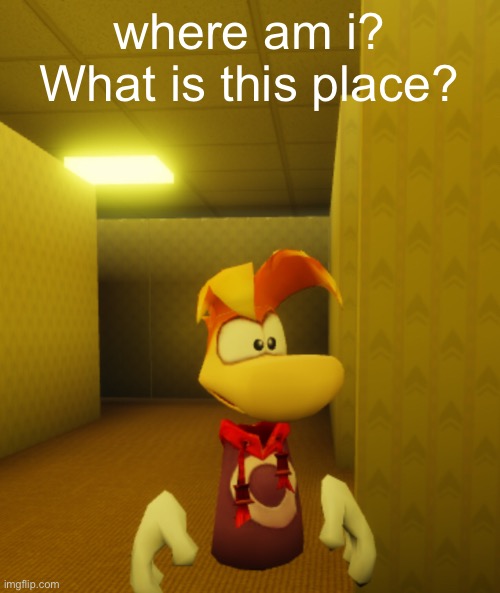 average roblox game | where am i?
What is this place? | image tagged in h,rayman | made w/ Imgflip meme maker