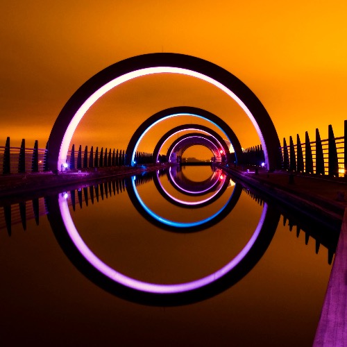 The Falkirk Wheel in Falkirk, Scotland. Photo credit: RMJM | image tagged in awesome,pics,photography | made w/ Imgflip meme maker