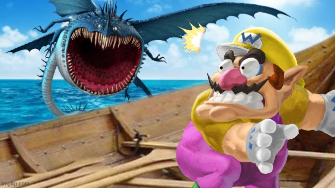 Wario dies by a Thunderdrum.mp3 | image tagged in wario dies,wario,how to train your dragon,httyd,dragon | made w/ Imgflip meme maker