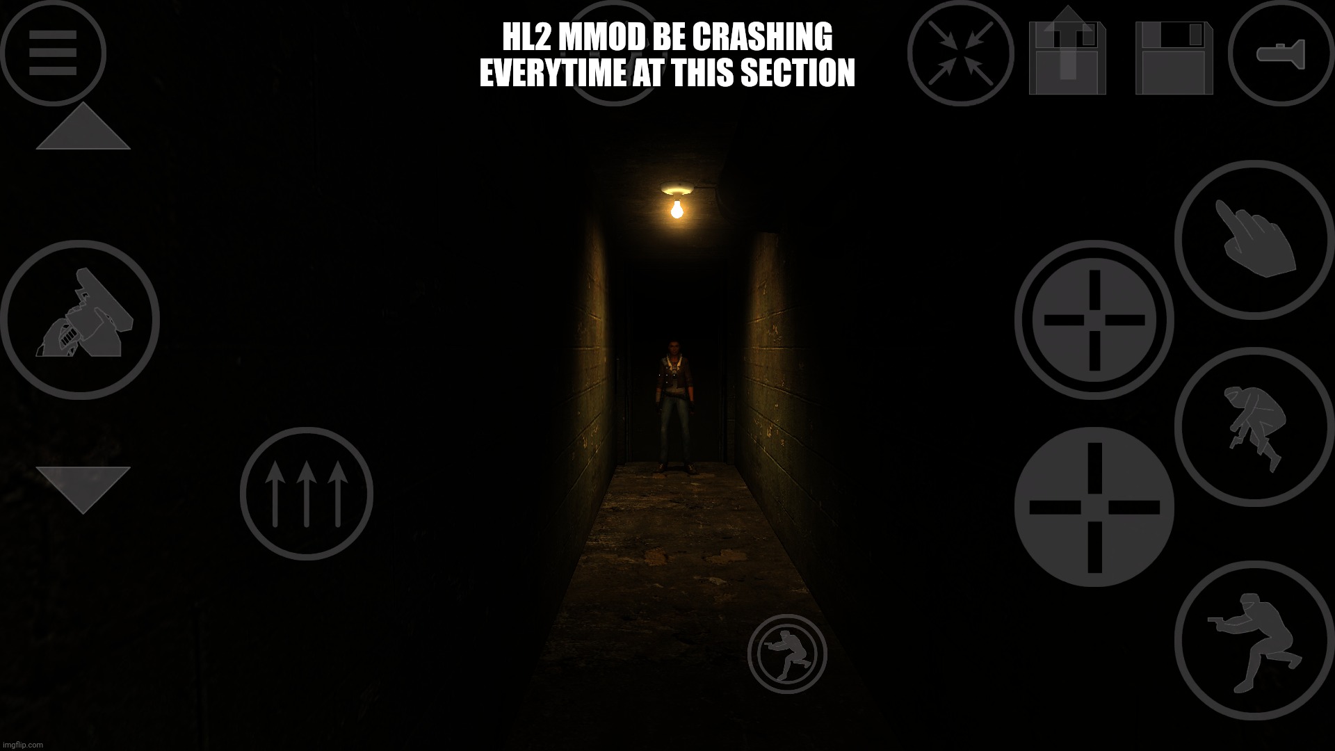 HL2 MMOD BE CRASHING EVERYTIME AT THIS SECTION | made w/ Imgflip meme maker
