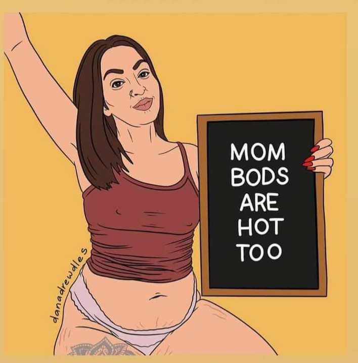 High Quality Mom bods are hot too comic Blank Meme Template
