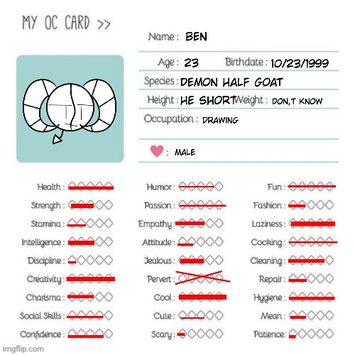 Here my oc card | image tagged in hell yeah | made w/ Imgflip meme maker