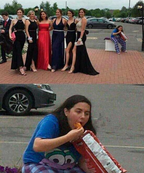 High Quality Girl Eating Chips Blank Meme Template