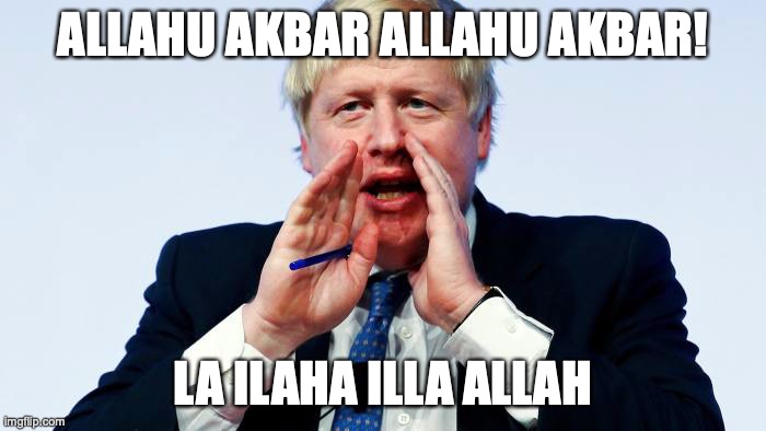 First Muslim UK PM giving adhan, 2022 colourised | ALLAHU AKBAR ALLAHU AKBAR! LA ILAHA ILLA ALLAH | image tagged in memes,islam,british,funny,jokes,wholesome | made w/ Imgflip meme maker