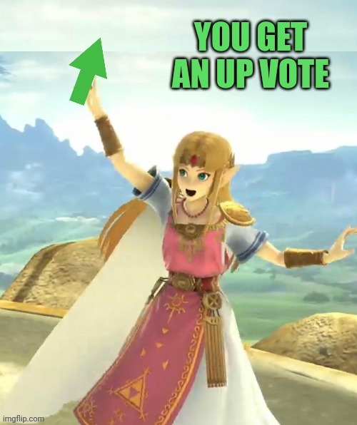 Zelda up vote | image tagged in zelda up vote | made w/ Imgflip meme maker