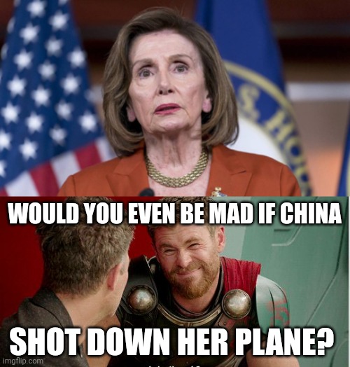 Would actually be doing us a favor. | WOULD YOU EVEN BE MAD IF CHINA; SHOT DOWN HER PLANE? | image tagged in memes | made w/ Imgflip meme maker
