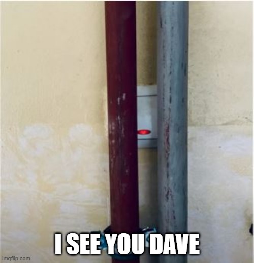 Hidden | I SEE YOU DAVE | image tagged in you had one job | made w/ Imgflip meme maker