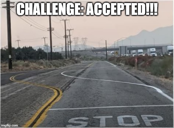 Drift Road? | CHALLENGE: ACCEPTED!!! | image tagged in you had one job | made w/ Imgflip meme maker