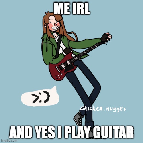 why not | ME IRL; AND YES I PLAY GUITAR | image tagged in bahahaha im ugly | made w/ Imgflip meme maker
