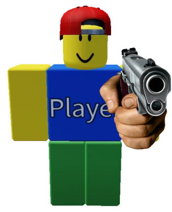 High Quality player with a gun Blank Meme Template