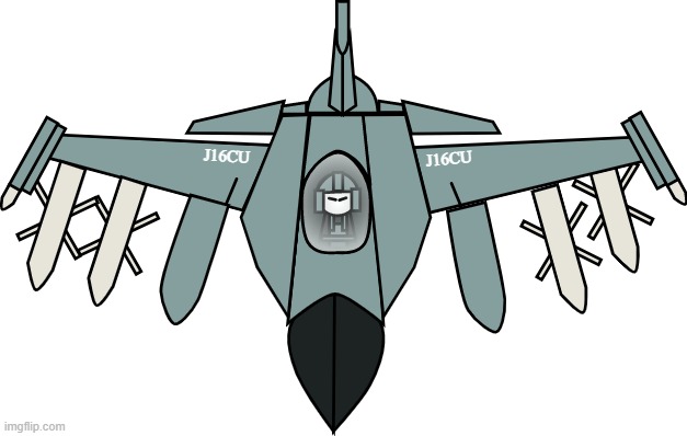 F-16UCS/J-16CU (fictional classifications lmao) | image tagged in f-16,j-16,jet,fighter jet | made w/ Imgflip meme maker