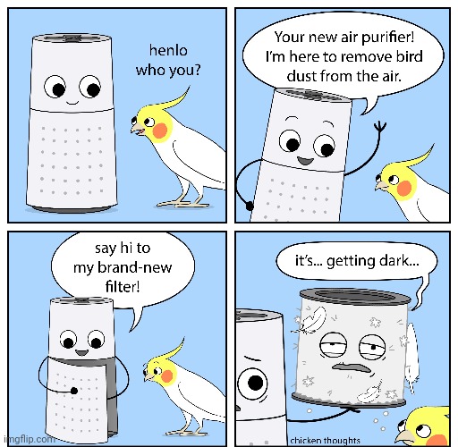 Bird dust | image tagged in birds,bird,air,dust,comics,comics/cartoons | made w/ Imgflip meme maker