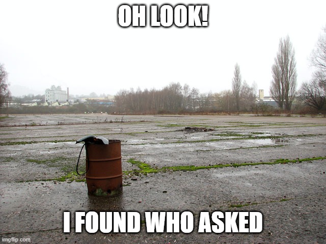 Everyone who asked | OH LOOK! I FOUND WHO ASKED | image tagged in everyone who asked | made w/ Imgflip meme maker