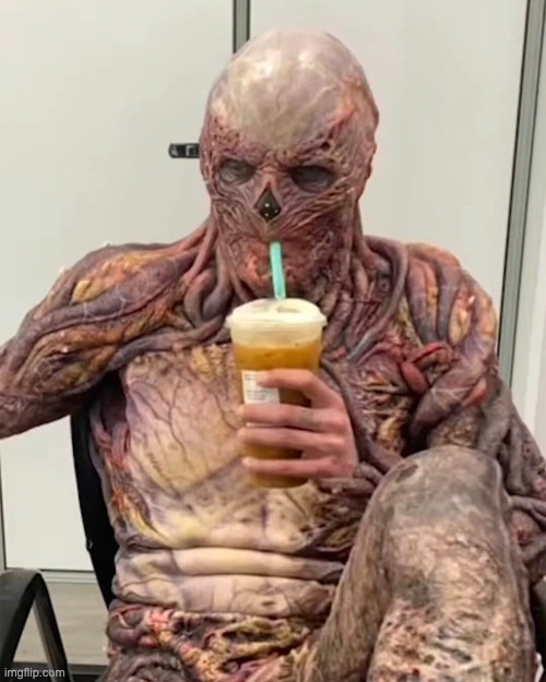 drinking vecna | image tagged in drinking vecna | made w/ Imgflip meme maker