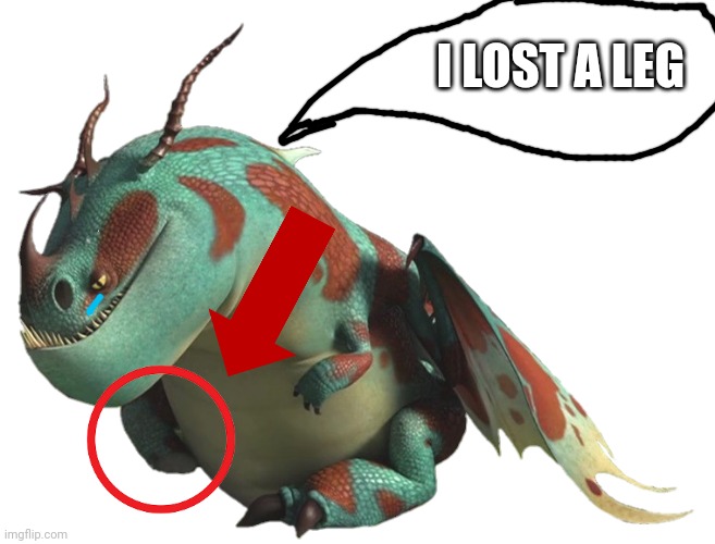 This is Lump | I LOST A LEG | image tagged in lump httyd | made w/ Imgflip meme maker