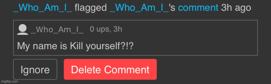 One of goofy blue’s comment | made w/ Imgflip meme maker