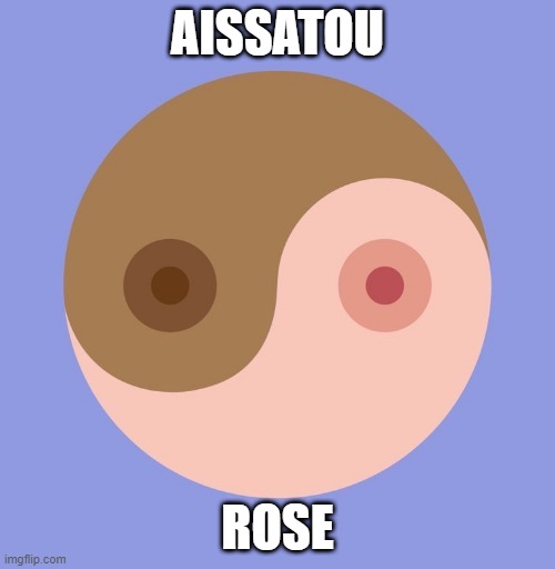 yin n yan | AISSATOU; ROSE | image tagged in yin n yan | made w/ Imgflip meme maker