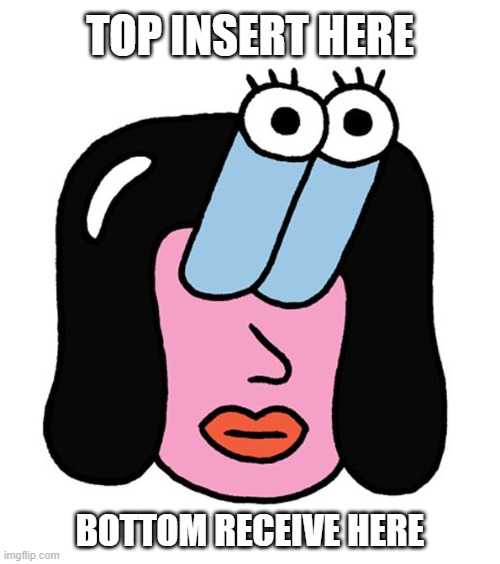 Wow | TOP INSERT HERE; BOTTOM RECEIVE HERE | image tagged in wow | made w/ Imgflip meme maker