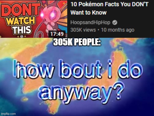 305K PEOPLE: | made w/ Imgflip meme maker