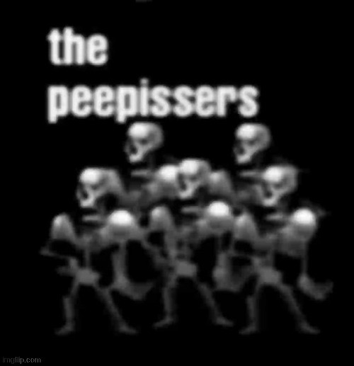 The brother band to the Poopshitters,the Peepissers! | image tagged in the peepissers | made w/ Imgflip meme maker