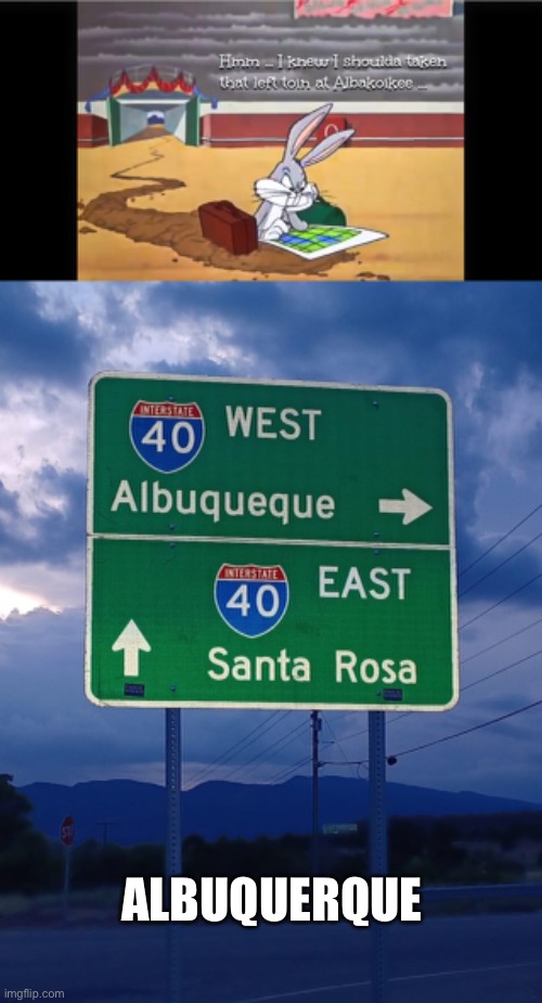 It’s a tongue twister! | ALBUQUERQUE | image tagged in albuquerque,sign misspelled | made w/ Imgflip meme maker