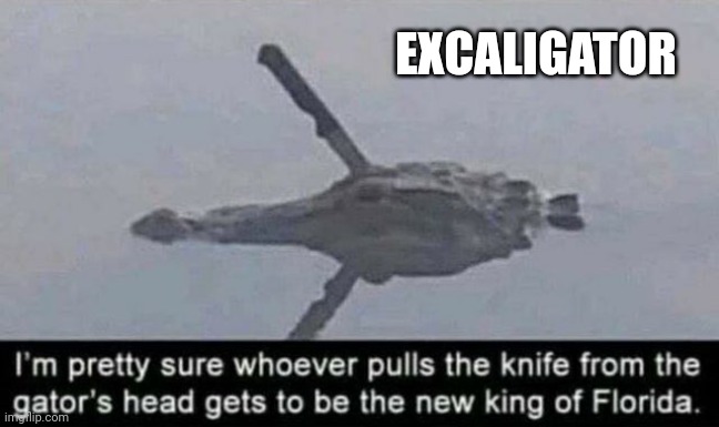 EXCALIGATOR | made w/ Imgflip meme maker