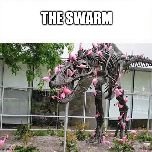 This would be one of those forces that doesn't stop until after beating a certain boss | THE SWARM | made w/ Imgflip meme maker