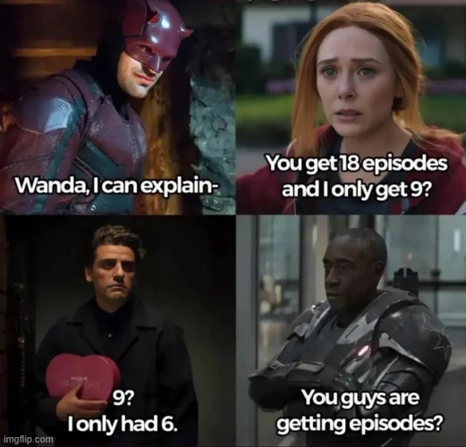The Shows | image tagged in marvel | made w/ Imgflip meme maker