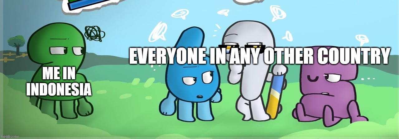 can't find the troll party image so decided to use the bfdi theory thumbnail | made w/ Imgflip meme maker