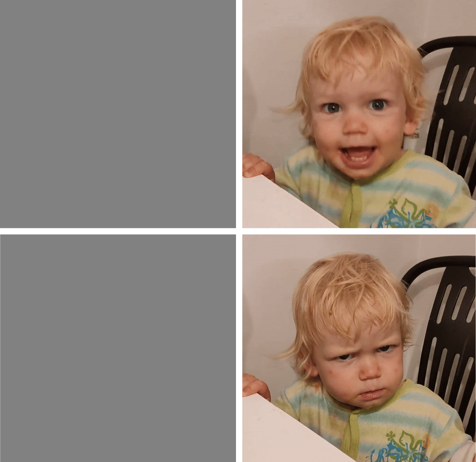 High Quality Baby is not amused Blank Meme Template