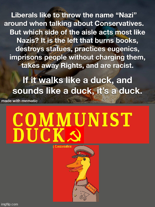 The Democrat Communist Duck....It is WHAT it is...EXACTLY~ | image tagged in communist duck,democrats,biden,evil,marxism | made w/ Imgflip meme maker