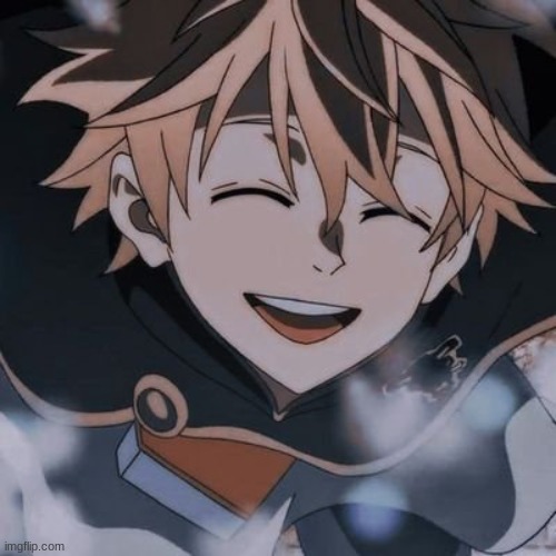 idk y I have this as a template | image tagged in luck smiling | made w/ Imgflip meme maker