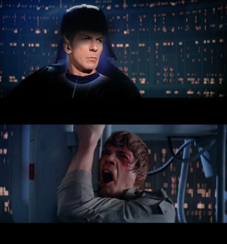 spock vader Blank Meme Template