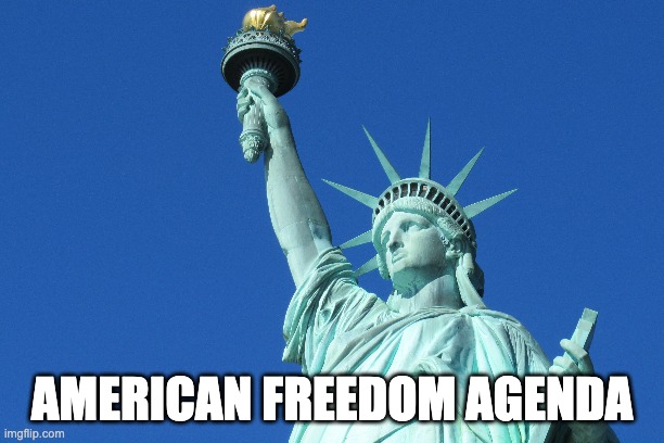 AMERICAN FREEDOM AGENDA | made w/ Imgflip meme maker