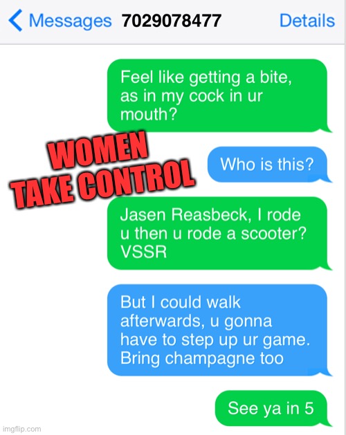 JASEN REASBECK HUMPIN SOMEPIN NEW | WOMEN TAKE CONTROL | image tagged in jasen reasbeck,vssr,booty call,cheater,owned by his side bitch | made w/ Imgflip meme maker
