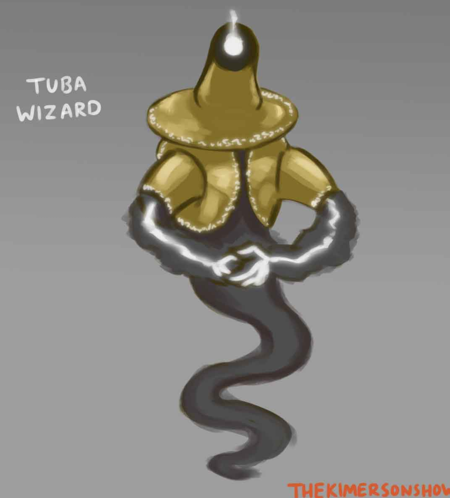 High Quality Tuba Wizard Blank Meme Template