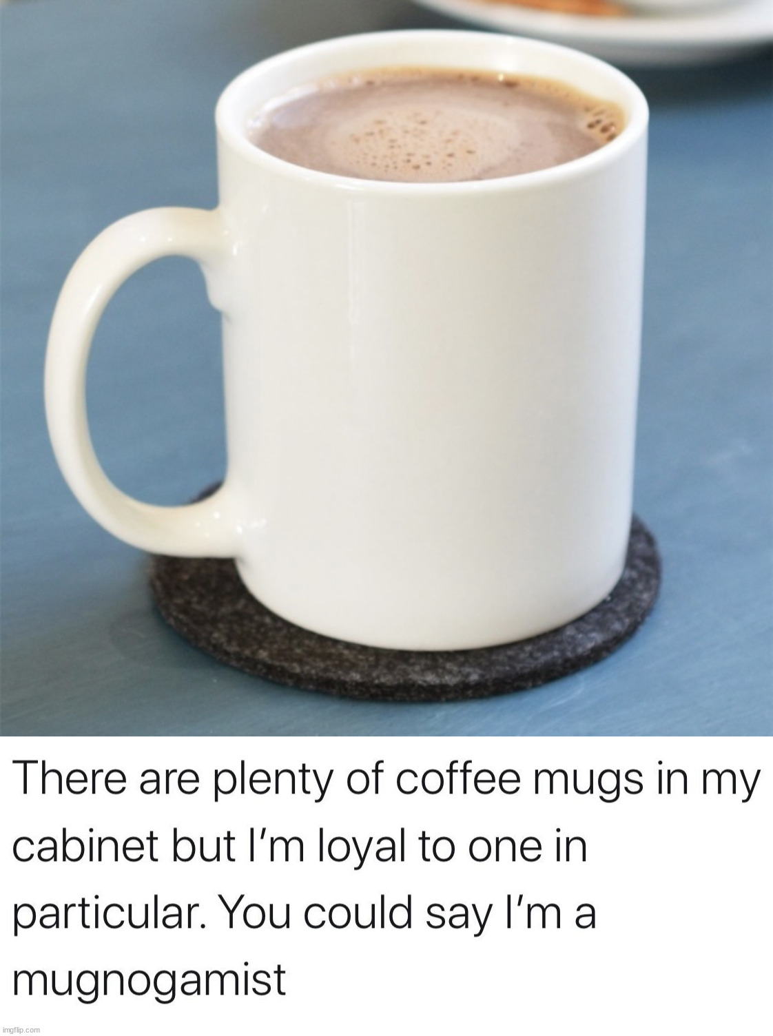 image tagged in coffee mug,eye roll | made w/ Imgflip meme maker
