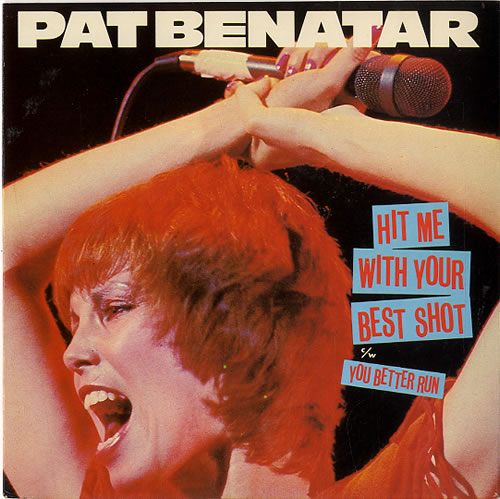 High Quality Pat Benatar hit me with your best shot Blank Meme Template